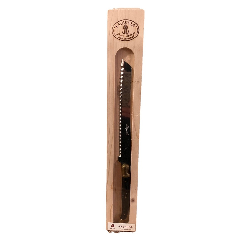 Jean Dubost Laguiole Bread Knife NEW In Wood Box France